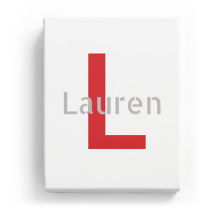 Lauren Overlaid on L - Stylistic