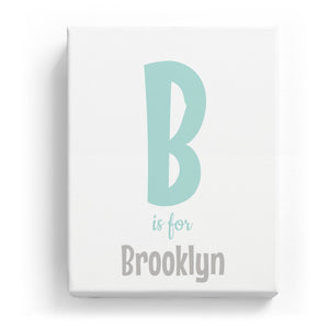 B is for Brooklyn - Cartoony
