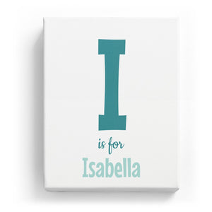 I is for Isabella - Cartoony