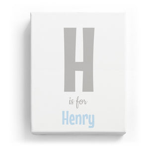 H is for Henry - Cartoony