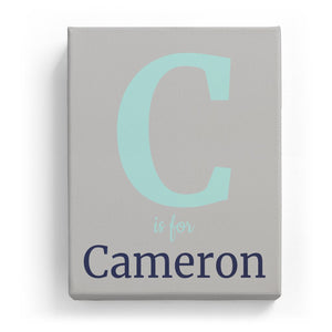 C is for Cameron - Classic