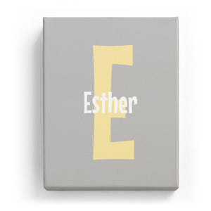 Esther Overlaid on E - Cartoony