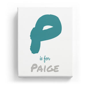 P is for Paige - Artistic