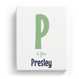 P is for Presley - Cartoony