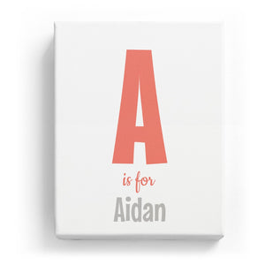 A is for Aidan - Cartoony