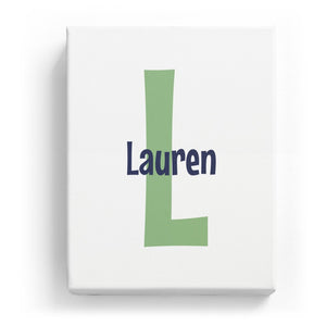 Lauren Overlaid on L - Cartoony