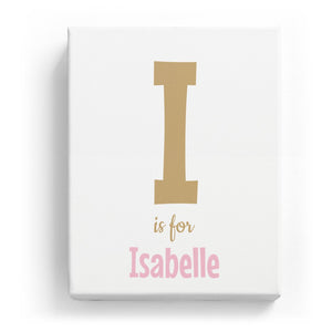 I is for Isabelle - Cartoony