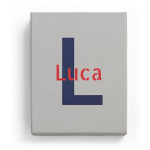 Luca Overlaid on L - Stylistic