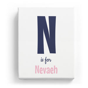 N is for Nevaeh - Cartoony
