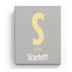 S is for Scarlett - Cartoony