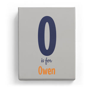 O is for Owen - Cartoony