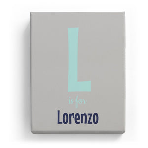 L is for Lorenzo - Cartoony