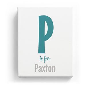 P is for Paxton - Cartoony