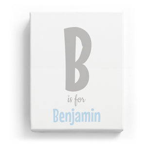 B is for Benjamin - Cartoony