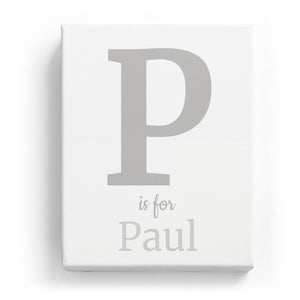 P is for Paul - Classic