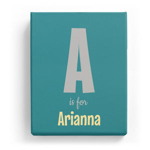 A is for Arianna - Cartoony