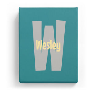 Wesley Overlaid on W - Cartoony