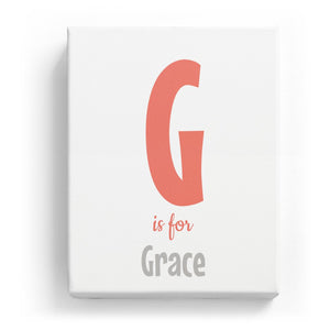 G is for Grace - Cartoony