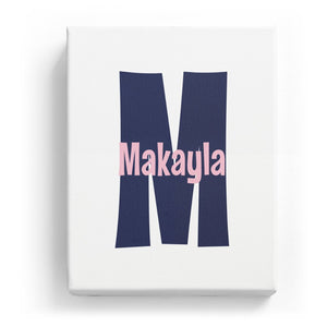 Makayla Overlaid on M - Cartoony