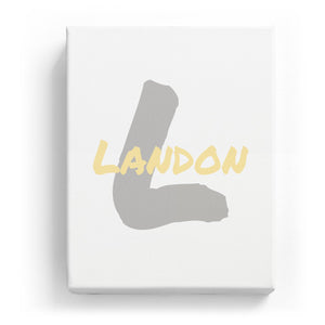 Landon Overlaid on L - Artistic
