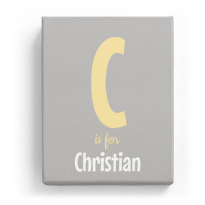 C is for Christian - Cartoony