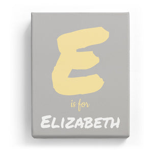 E is for Elizabeth - Artistic