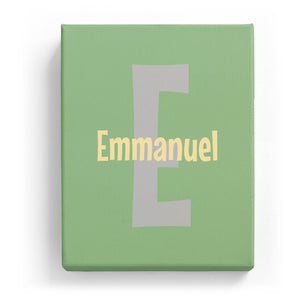 Emmanuel Overlaid on E - Cartoony