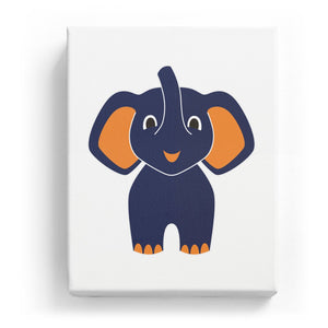 Adorable Elephant - No Background (Mirror Image)