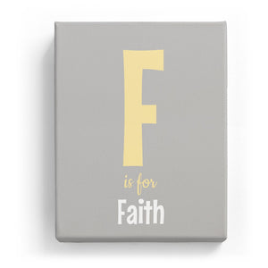 F is for Faith - Cartoony