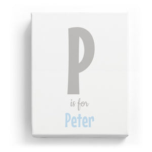 P is for Peter - Cartoony