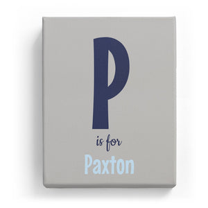 P is for Paxton - Cartoony