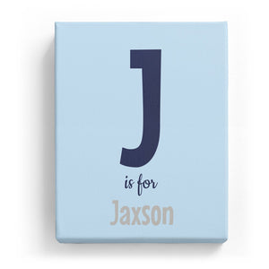 J is for Jaxson - Cartoony