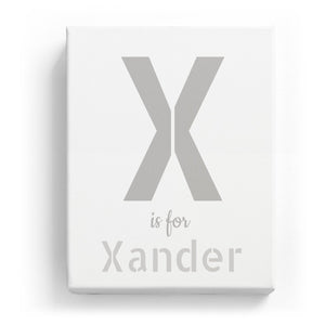 X is for Xander - Stylistic