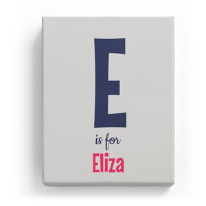 E is for Eliza - Cartoony