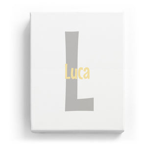 Luca Overlaid on L - Cartoony