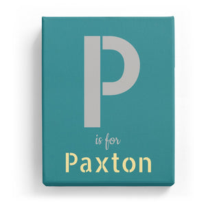 P is for Paxton - Stylistic