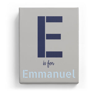 E is for Emmanuel - Stylistic