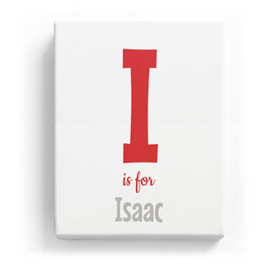 I is for Isaac - Cartoony