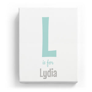 L is for Lydia - Cartoony