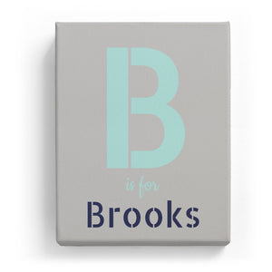 B is for Brooks - Stylistic