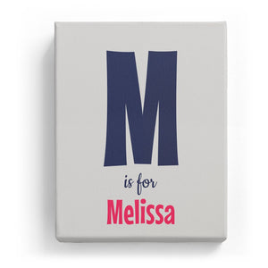 M is for Melissa - Cartoony