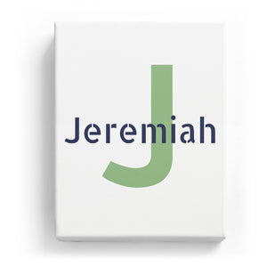 Jeremiah Overlaid on J - Stylistic