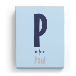 P is for Paul - Cartoony