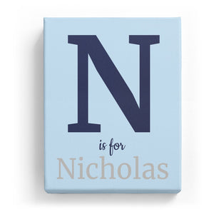 N is for Nicholas - Classic