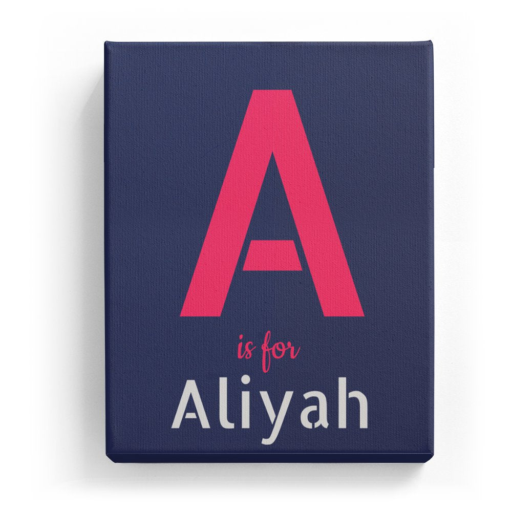 Aliyah's Personalized Canvas Art