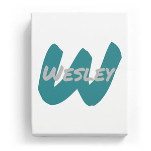 Wesley Overlaid on W - Artistic