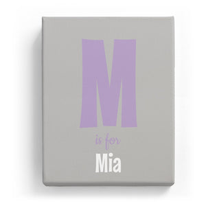 M is for Mia - Cartoony