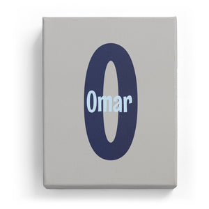 Omar Overlaid on O - Cartoony