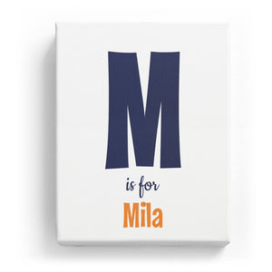 M is for Mila - Cartoony