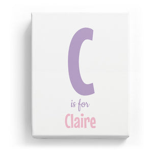 C is for Claire - Cartoony
